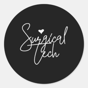Sticker Rond Technologie chirurgicale élégante