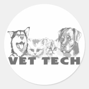 Sticker Rond Technologie Vet