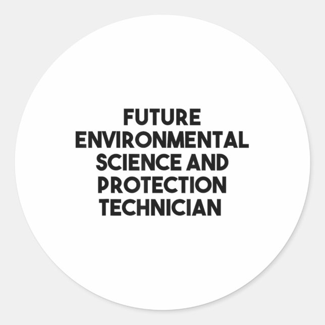 Sticker Rond Technologies De l'environnement De La Science Et D (Devant)