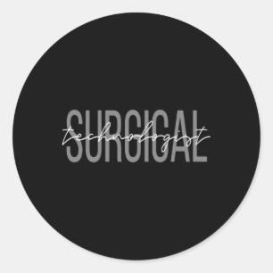 Sticker Rond Technologue chirurgical Scrub Tech