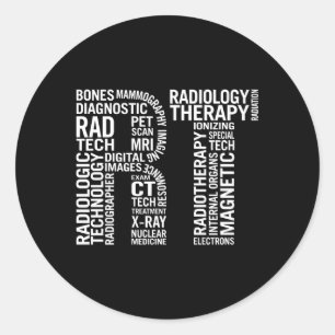 Sticker Rond Technologue en radiologie