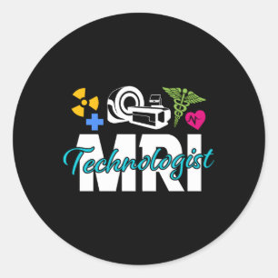 Sticker Rond Technologue Fière De Mri Tech