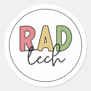 Sticker Rond Technologue radiologique Rad Tech Radiologie