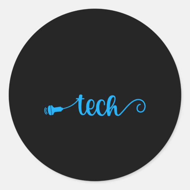 Sticker Rond Technologue Ultrasound Tech (Devant)