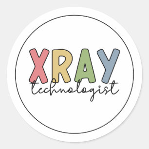 Sticker Rond Technologue Xray Radiologie Technologie X Cadeaux
