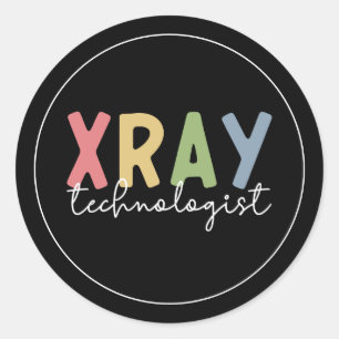 Sticker Rond Technologue Xray Radiologie Technologie X Cadeaux