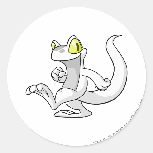 Sticker Rond Techo Blanc (Devant)