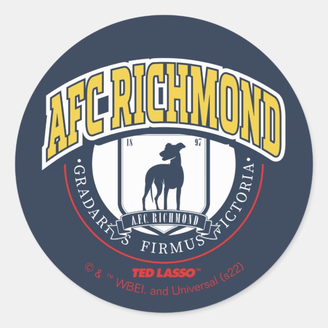 Sticker Rond Ted Lasso | AFC Richmond Athletic Circle Badge (Devant)