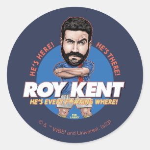 Sticker Rond Ted Lasso   Roy Kent Bobblehead