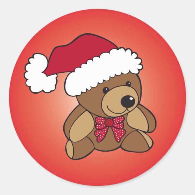 Sticker Rond Teddy Bear (Devant)