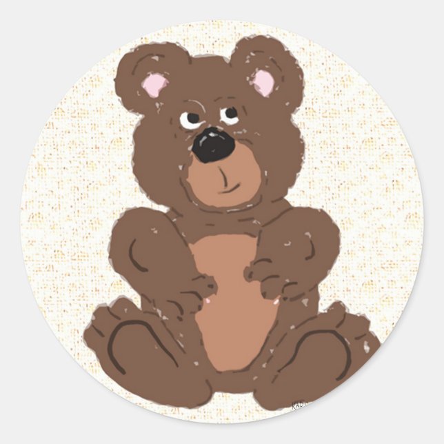 Sticker Rond Teddy Bear (Devant)