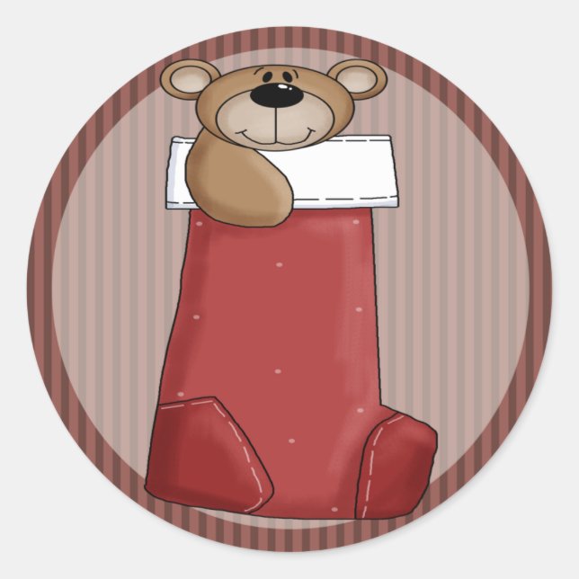 Sticker Rond Teddy Bear (Devant)