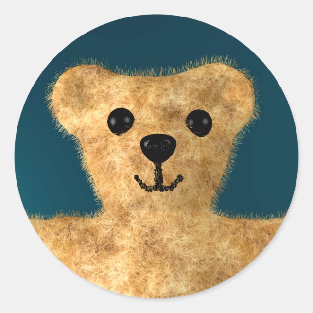 Sticker Rond Teddy Bear (Devant)