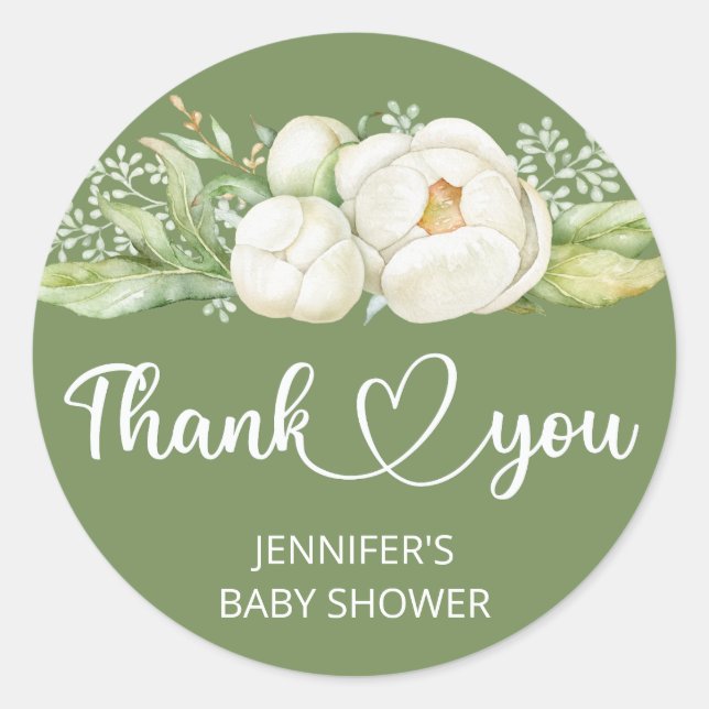 Sticker Rond Teddy Bear Bear Baby shower Classic Round (Devant)