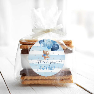 Sticker Rond Teddy Bear Merci Favoriser