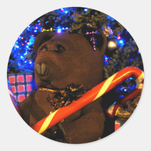Sticker Rond Teddys Noël I