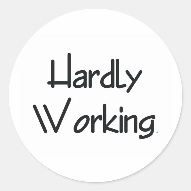 STICKER ROND TEE À FAIBLE FONCTIONNEMENT (Devant)