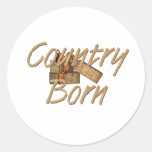 Sticker Rond TEE Country Born (Devant)