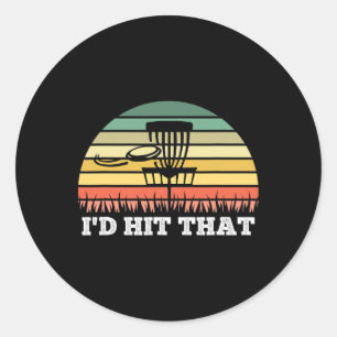 Sticker Rond Tee De Golf Disque Pour Hommes Femmes Frisbee Funn