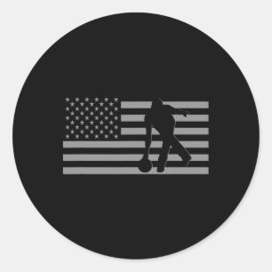 Sticker Rond Tee - shirt de quilles - American Bowling
