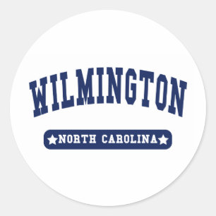Sticker Rond tee - shirts du Wilmington North Carolina College