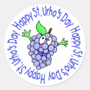 Sticker Rond Tee - shirts et cadeaux de St. Urho pour enfants e