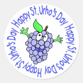Sticker Rond Tee - shirts et cadeaux de St. Urho pour enfants e