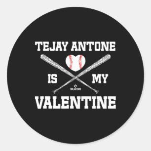 Sticker Rond Tejay Antone est mon Valentin Cincinnati Saint-Val