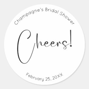 Sticker Rond Téléchargement de Fête de Mariage Moderne