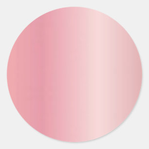 Sticker Rond Télécharger Logo Ajoutez Votre Texte Élégant Rose 