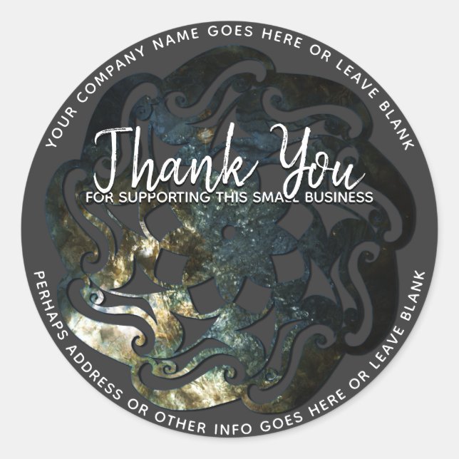 Sticker Rond Temple intérieur Mandala (Devant)