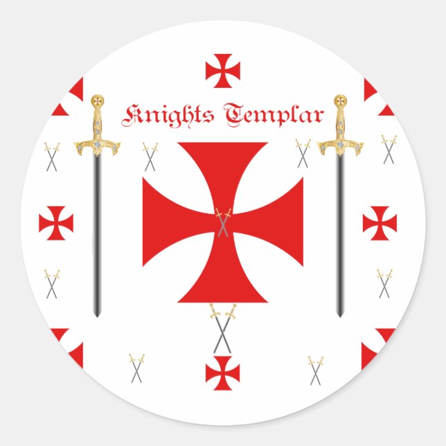 Sticker Rond Templier des Chevaliers (Devant)