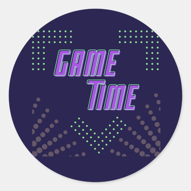 Sticker Rond temps de jeu  (Devant)