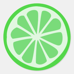 Sticker Rond Temps de LIme