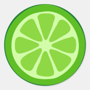 Sticker Rond Temps de LIme