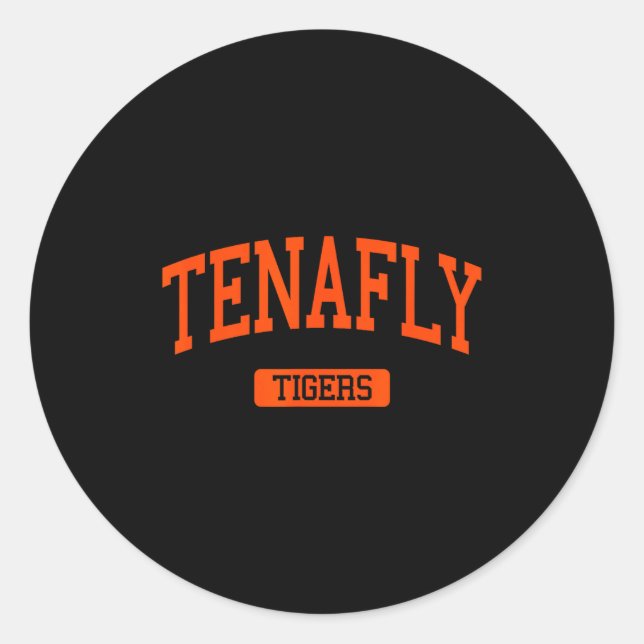 Sticker Rond Tenafly High School Hs Tenafly Nj Varsity Srts  (Devant)