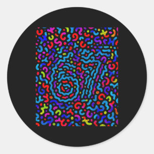 Sticker Rond Tendance Gen Z Alpha Six Sept 6 7 _9