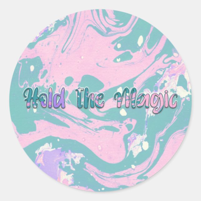 Sticker Rond Tenez la magie (Devant)