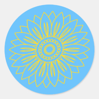 Sticker Rond Tenez-vous avec l'Ukraine