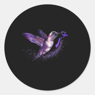 Sticker Rond Tenir une sensibilisation à la fibromyalgie du rub