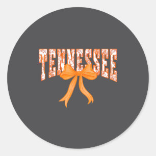 Sticker Rond Tennessee Floral Femmes Filles Enfants Mignon Rétr