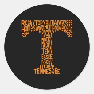 Sticker Rond Tennessee Home Sweet Home Tennessee Sport