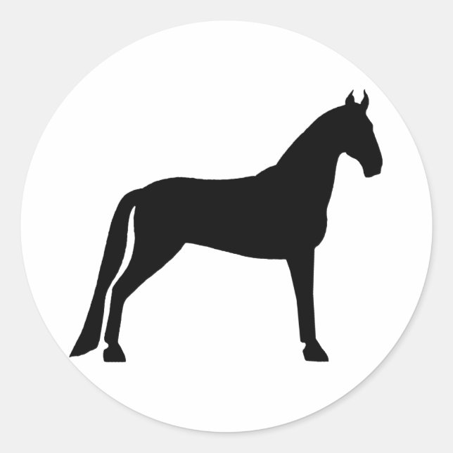 Sticker Rond Tennessee Walking Horse (Devant)