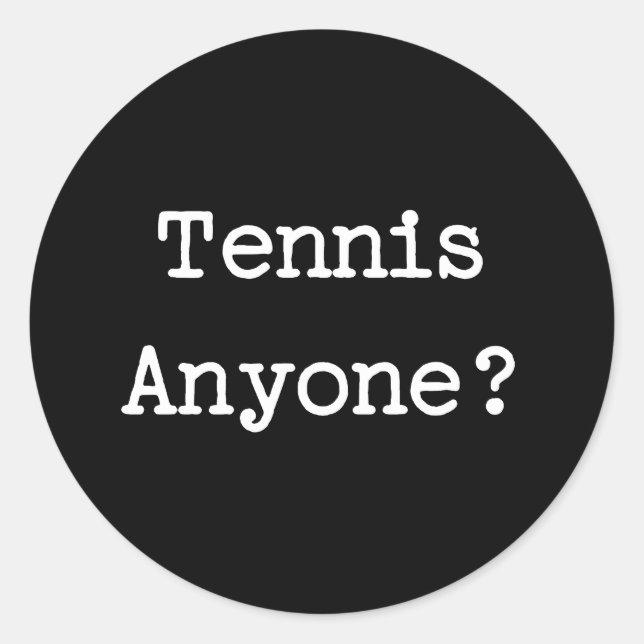 Sticker Rond Tennis (Devant)