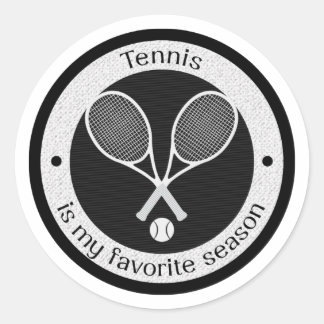 Sticker Rond Tennis amusant