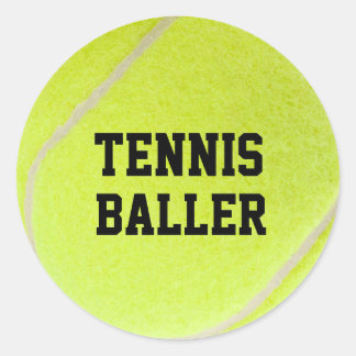 Sticker Rond Tennis Baller