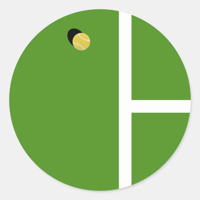 Sticker Rond Tennis créatif (Devant)