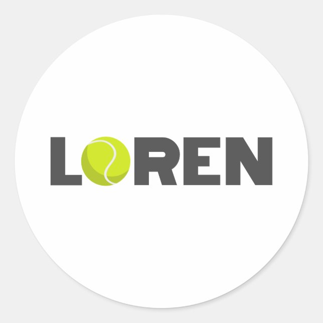 Sticker Rond Tennis de Loren (Devant)