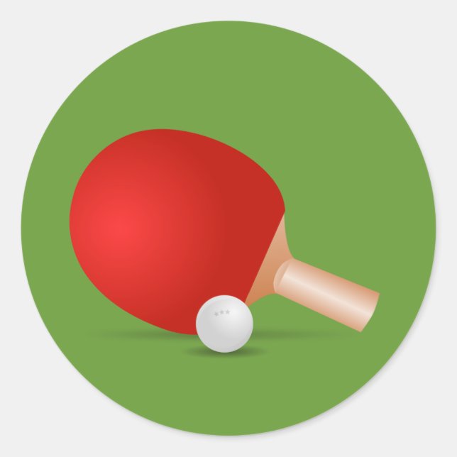 Sticker Rond Tennis De Table (Devant)