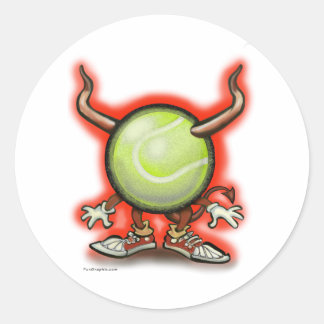 Sticker Rond Tennis Demon
